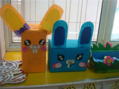 幼儿园纸盒手工创意小兔子手工制作.jpg